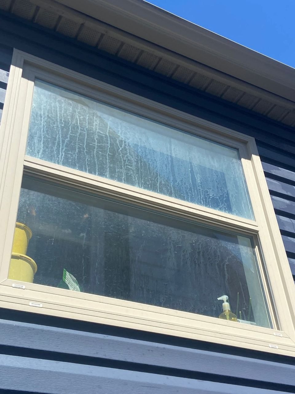 Window before cleaning