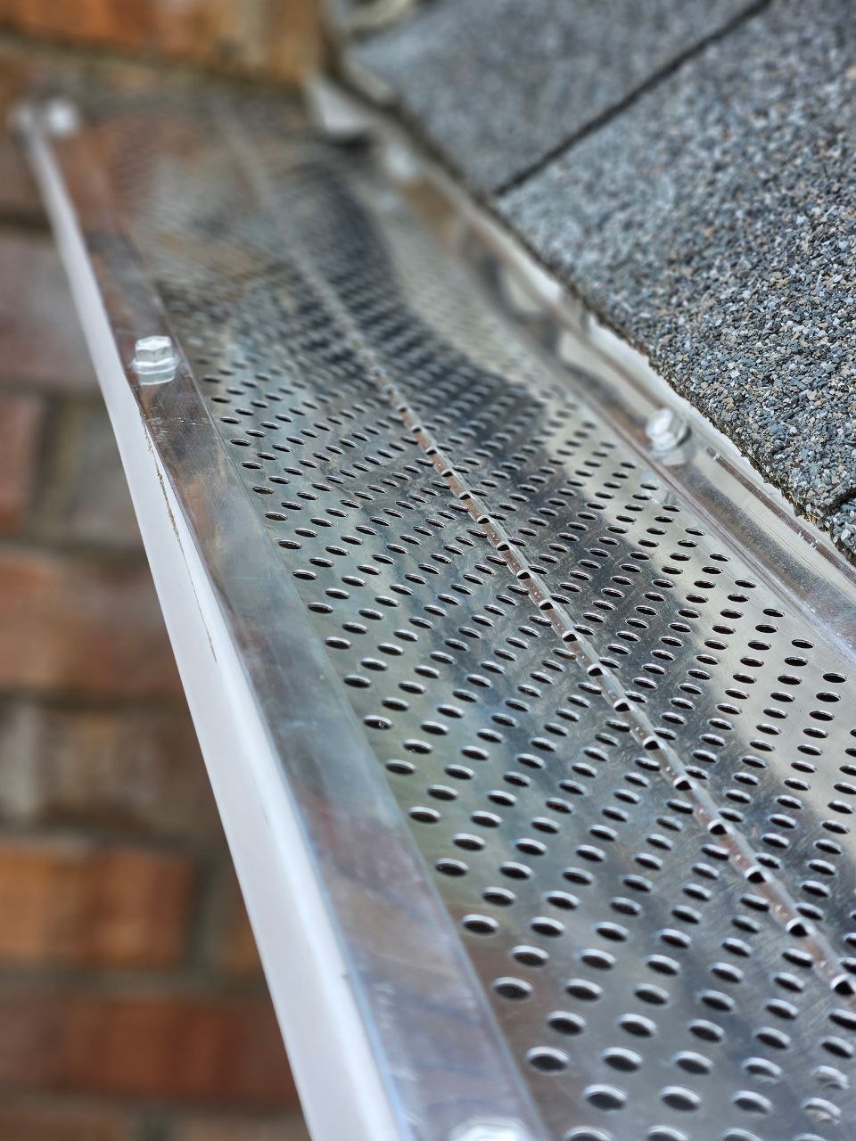 Gutter guard installed
